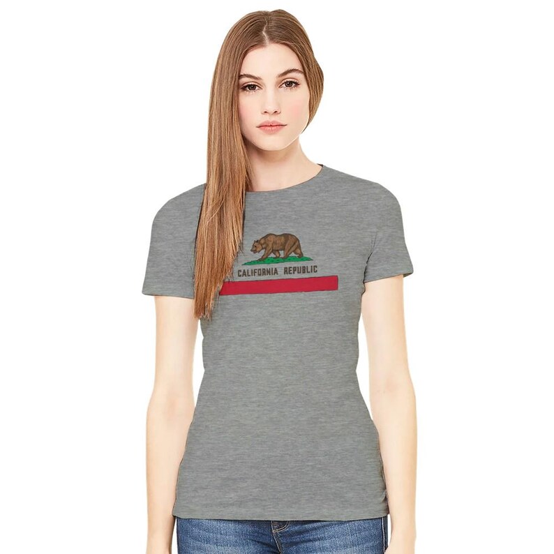 Republic Of California T-Shirt Fille - City Of Angels, 100% Coton Doux