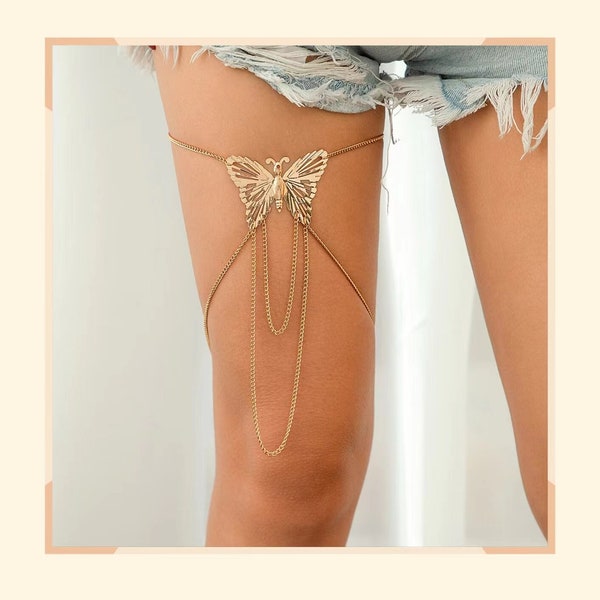 Stunning Leg Chain: Elegant Leg Jewelry, Body Accessories for Women | Garter & Thigh Chains, Women Leg Chain, thigh chain