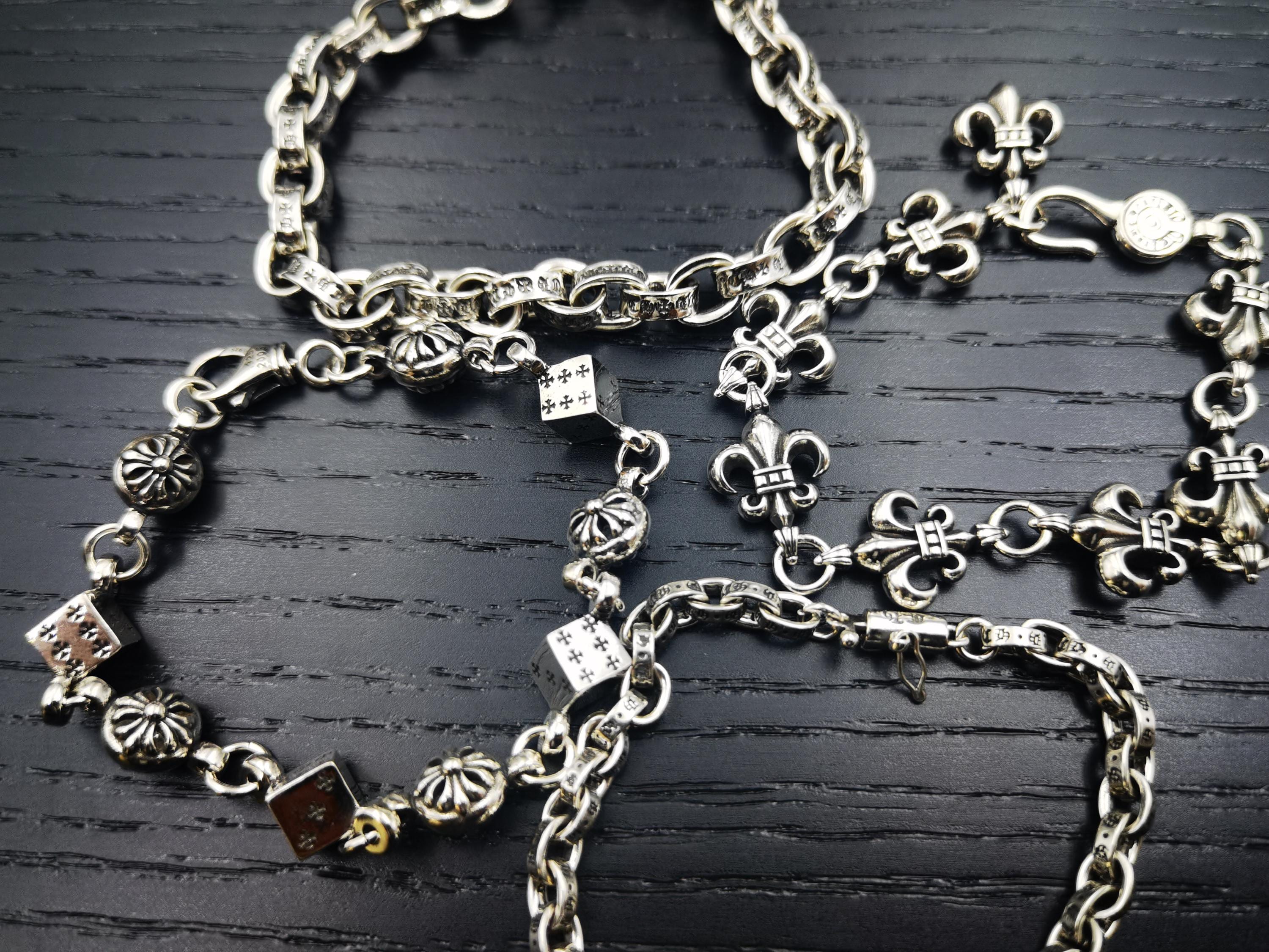 Chain bracelet silver chrome hearts - Etsy 日本 Chain bracelet silver chrome hearts - Etsy 日本