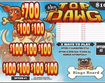 Top Dawg Bingo Climber Board PROFIT:1,100