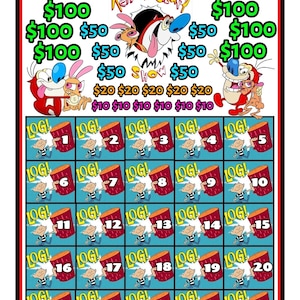 Ren & Stimpy Bingo Cashboard GÉNÉRALITÉS : 600
