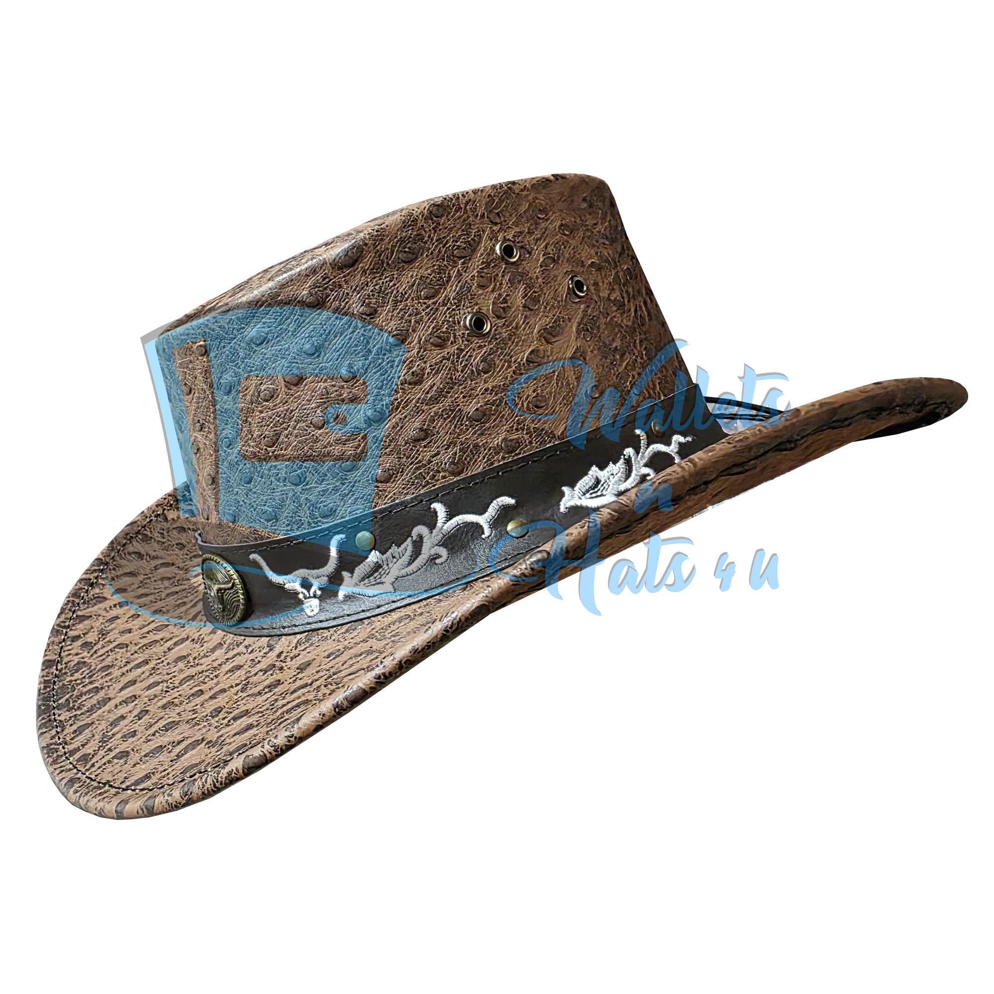 Texas Longhorn Leather Hat Band - Etsy