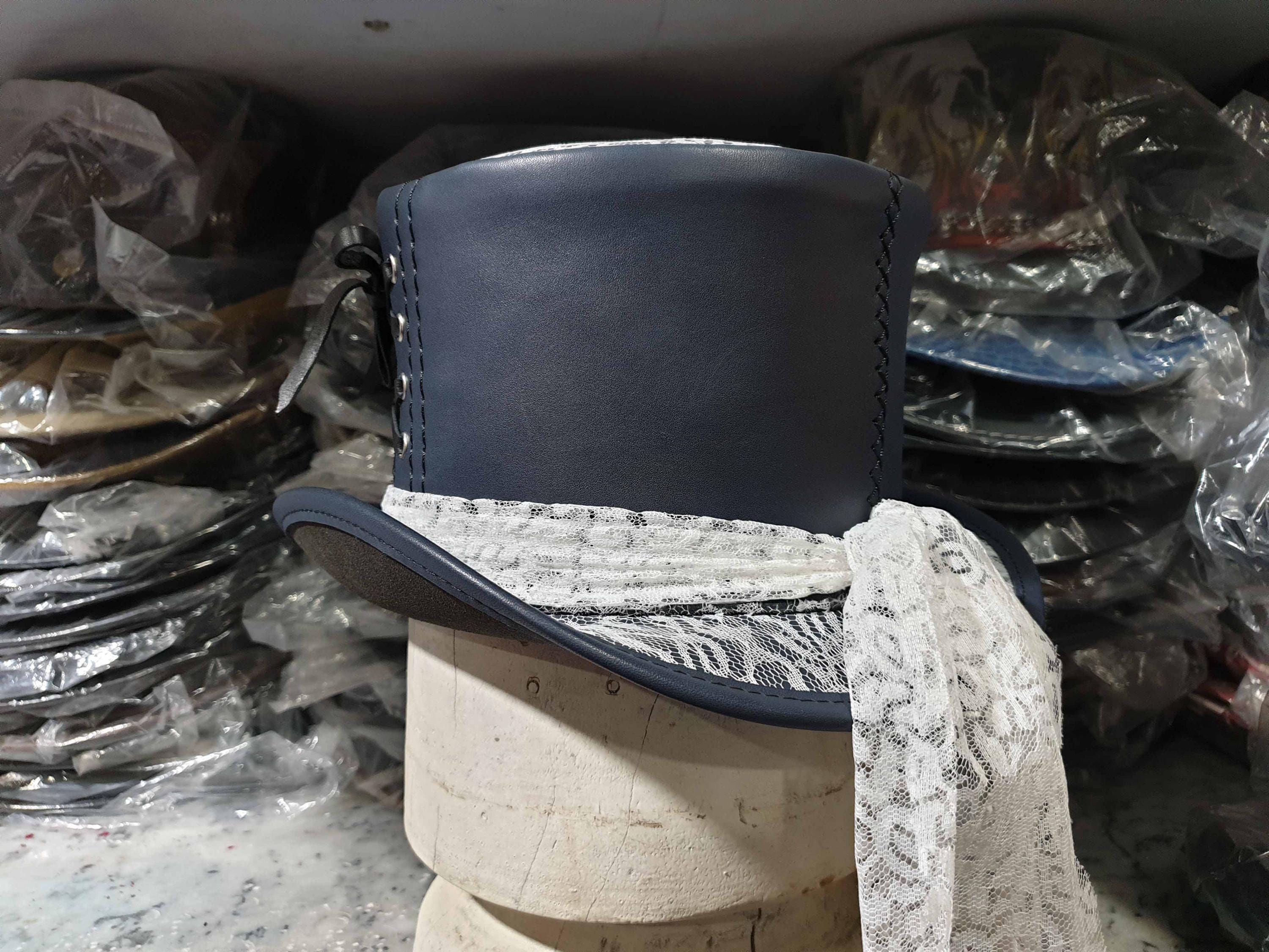Gothic Victorian Steampunk Top Hat Adult Brown main image 0