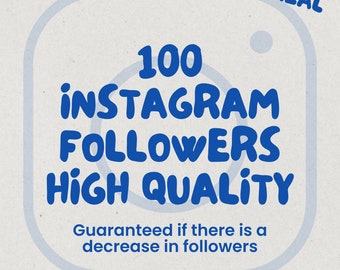 100 Instagram Followers High Quality