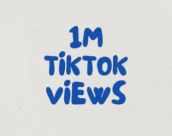 1.000.000 / 1 milione di visualizzazioni TikTok