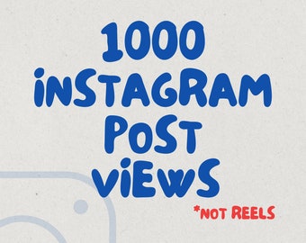 1000 visualizzazioni di post su Instagram