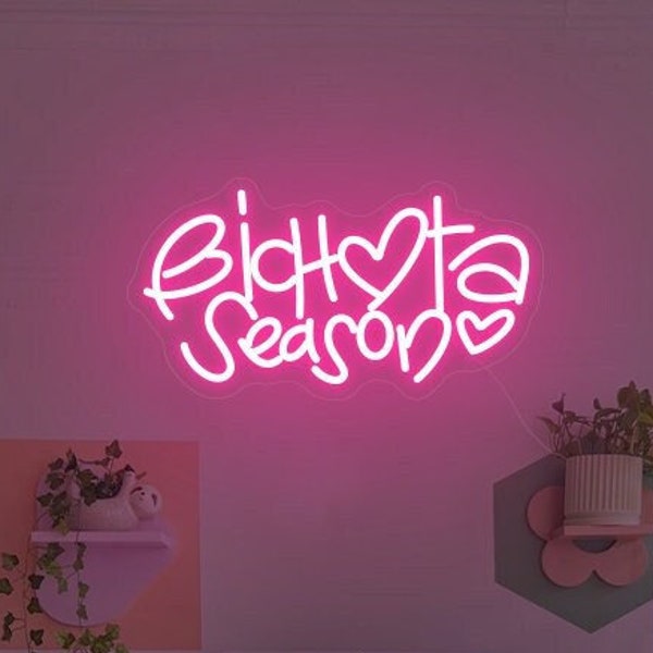 Bichota Season Neon Sign, Mañana Será Bonito Light, Party Decorations, Gifts for Music Lover, Studio Wall Decoration, Music room wall art