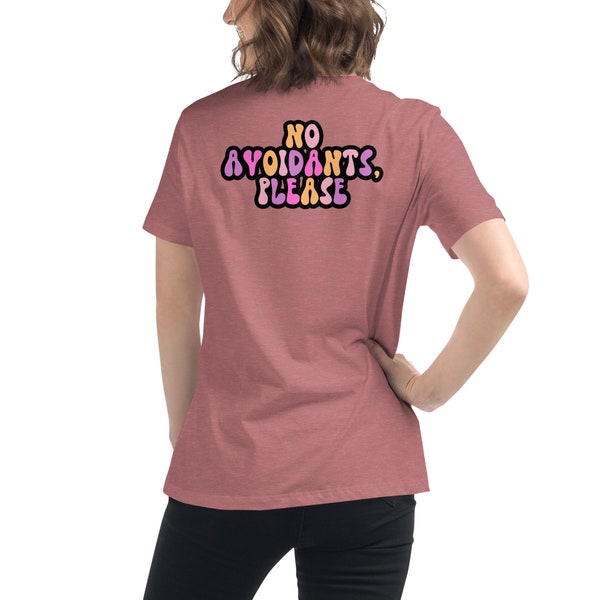 Statement T-Shirt Vermeider avoidant mauve Tend 2024