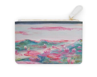 Faux Leather Clutch Bag with Artistic Printing: Style and Savings