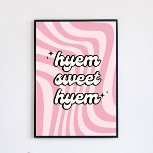 Geordie phrase print - home sweet home