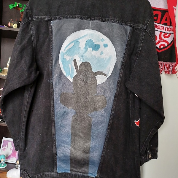 Veste en jean Naruto Akatsuki