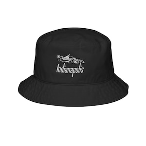 Indianapolis 500 Embroidered Bucket Hat - Stylish Indianapolis Headwear, Perfect for Summer, Gifts for Racing Fans, Trendy Outdoor Accessory