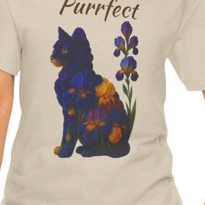 Purrfect Cat T-Shirt, Cat Lover Gift, Unisex Heavy Cotton Tee, Cute Pet Tee, Animal Lover Apparel, Gift for Cat Moms