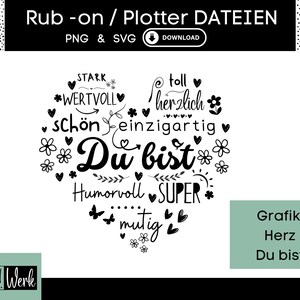 Diciendo que eres un corazón gráfico SVG, archivo de trazador Día de la Madre para Cricut Silhouette, producción de frotamientos descargar gráfico PNG