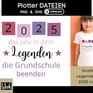 Leyenda de despedida de la escuela primaria para escolares 2025 con texto en rosa para niñas, gráfico SVG, imagen termoadhesiva, archivo de trazador, descarga de gráfico PNG