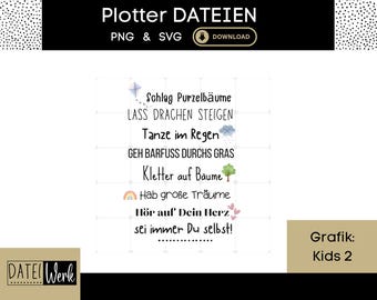 Barnens talesätt SVG PNG plotterfil | Handbokstäverdesign | Barnrumsinredning, DIY-present, Barnplotterfil 2