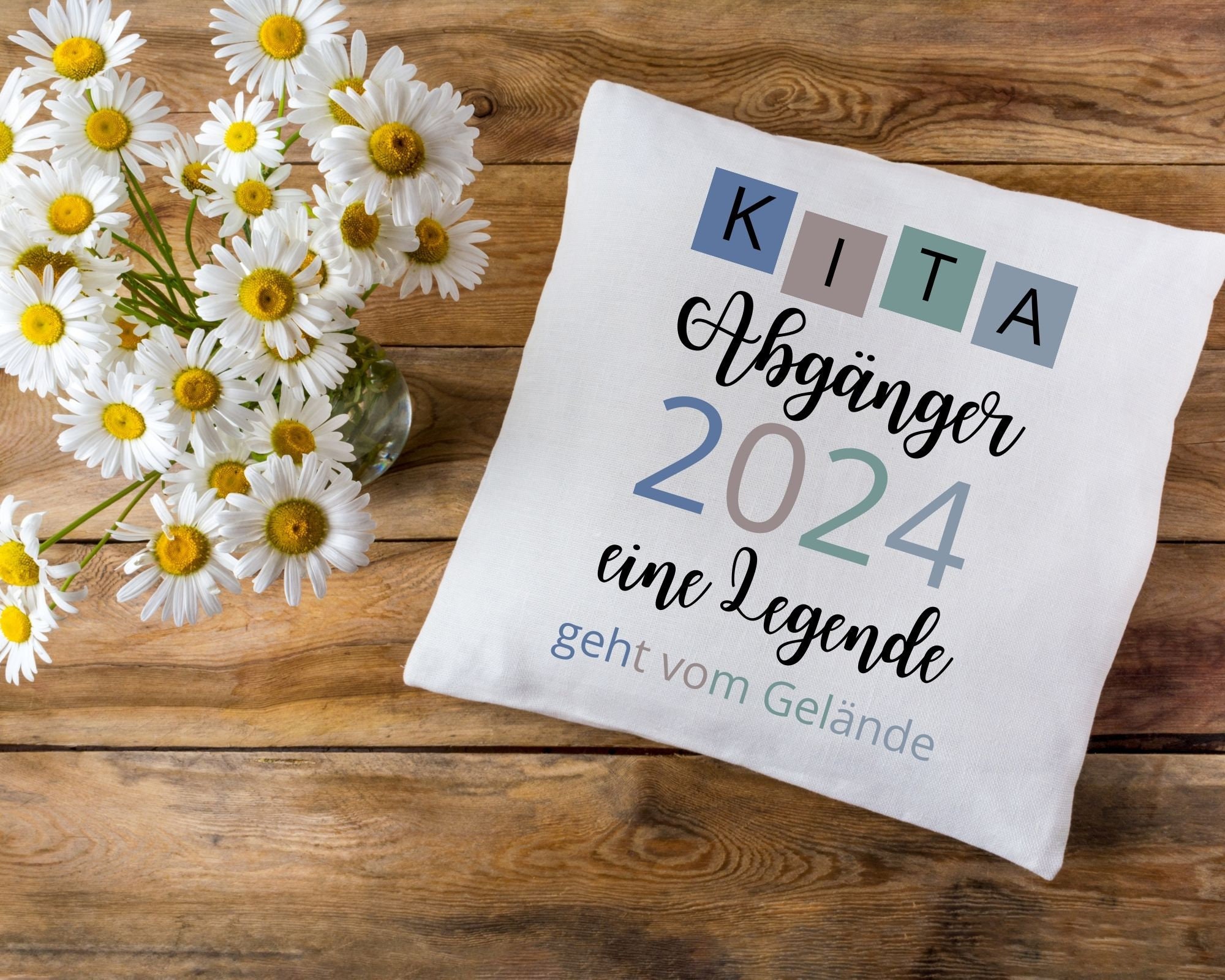 Spruch Kita oder Kindergarten Abschied 2024 Grafik SVG, Plotterdatei