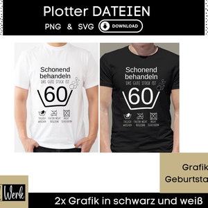 Spruch 60. Geburtstag Party Männer Sprüche Grafik SVG, Plotterdatei für Cricut Silhouette, Rub-on Herstellung Download Grafik PNG