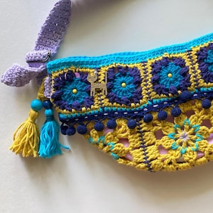 Haakpatroon Felicity crossbodytas | Kaartpatroon voor bohotas met riem | Haakpatroon boho-crossbodytas
