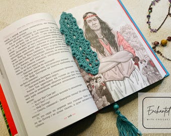 Crochet Lace Bookmark Pattern | Literary Gift (PDF Pattern)