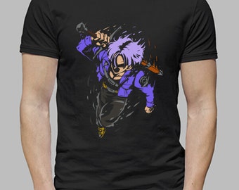 T-shirt Future Warrior - Dragon Ball - Anime - Manches courtes - homme - 100% Coton - Andriu