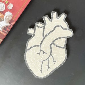 Anatomical heart in mosaic