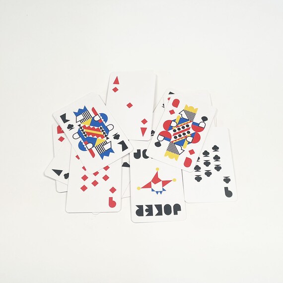 Cartes à Jouer Anciennes – Thème Asiatique, 54 Cartes, Occasion