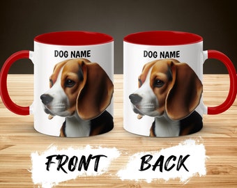 Personalized Beagle Mug: Custom Dog Name Coffee Cup - Etsy