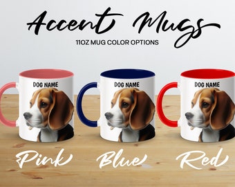 Personalized Beagle Mug: Custom Dog Name Coffee Cup - Etsy