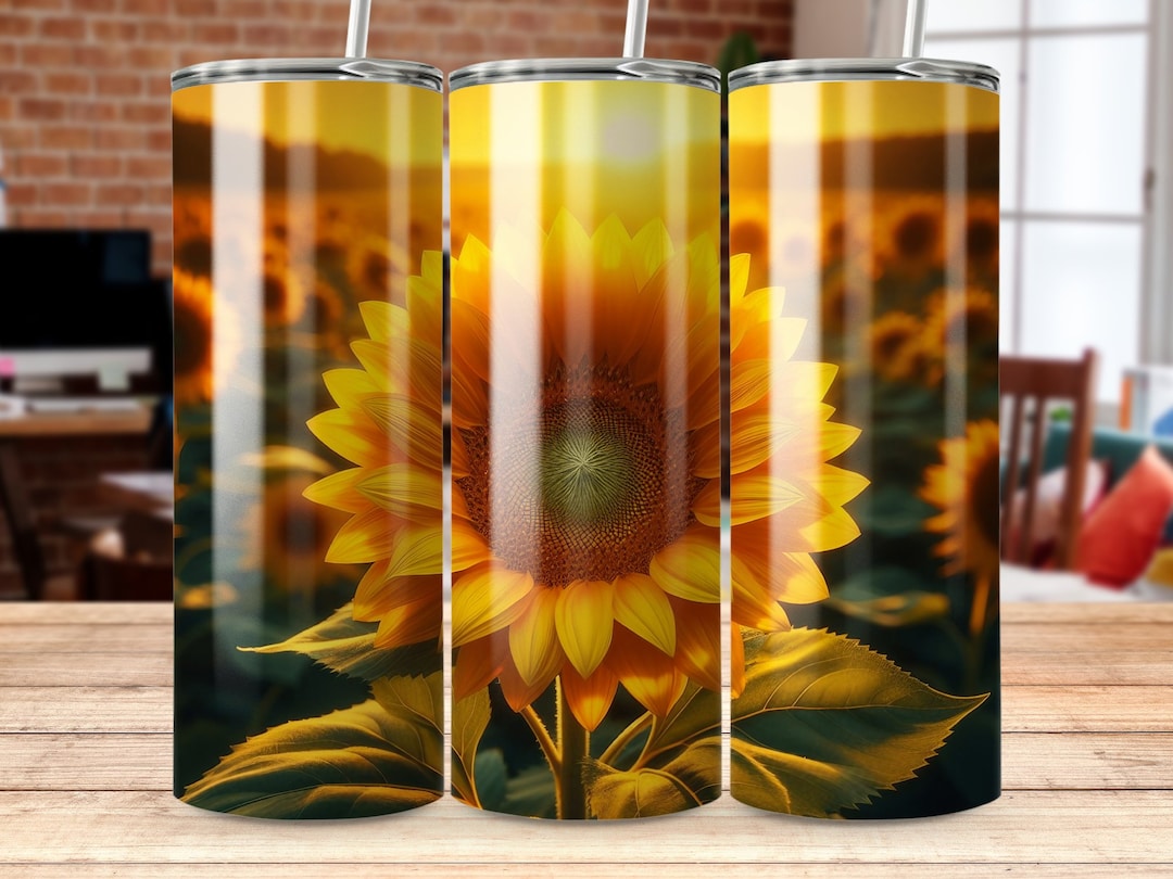 Photo inspiration: Picture Idea: Sunflower Tumbler Gift For Nature Lovers Bright Yellow Flower 20Oz