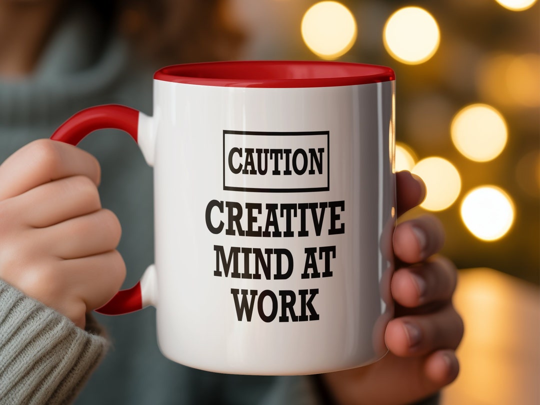 Creative Mind at Work Mug: Novelty Coffee Cup for Artists - Etsy UK