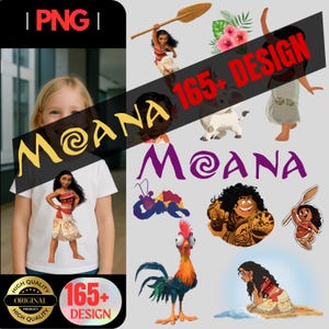 Moana PNG, Quality Moana Clipart Bundle, Moana 2 PNG Instant Digital Download,  Moana Cartoon Pictures PNG,  Baby Moana Png, Moana birthday