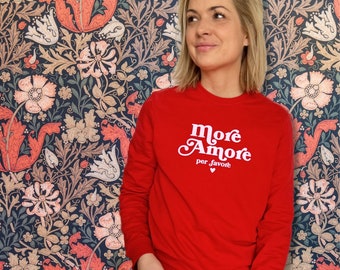 Sweatshirt MORE AMORE red