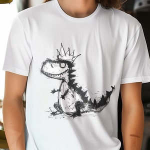 Dinosaur Tee, Dino drawing Design, Sleek Meme T-Shirt, Sci-Fi Comedy Shirt, Dinosaurs, Dinosaur shirt, Cute dino shirt
