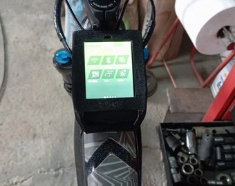 Support for Bosch Nyon on the center bar of the frame/chassis