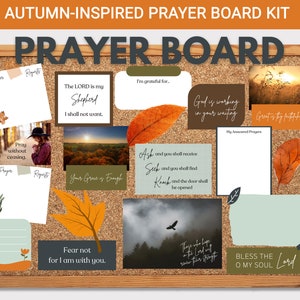 Autumn Prayer Board Kit: Printable Vision Board (PDF)