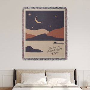 Christian Woven Blanket Tapestry: Bible Verse Throw Blanket