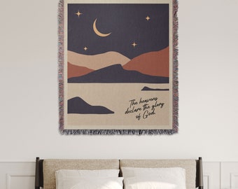 Christian Woven Blanket Tapestry: Bible Verse Throw Blanket