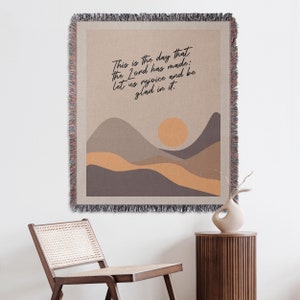 Blanket With Bible Verse, Tapestry with Bible Verse, Throw With Scripture, Christian Blanket, Christian Tapestry