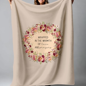 Love and Prayers Blanket, Comfort Gift, Chemo Blanket, Get Well Soon Gift, Thinking Of You Gift, Care Blanket