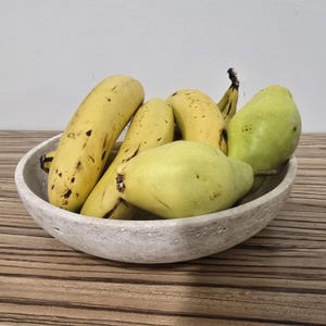 XL Natural Travertine Bowl: Customizable Stone Kitchen Tray