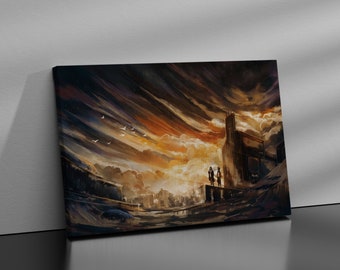 Disco Elysium Premium Canvas Print - Game Fan Gift - Gamer Wall Decor - Gaming Decor - Video Game Poster - Gaming Gift - Video Game Print