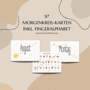 97 Morgenkreis-Karten inkl. Fingeralphabet