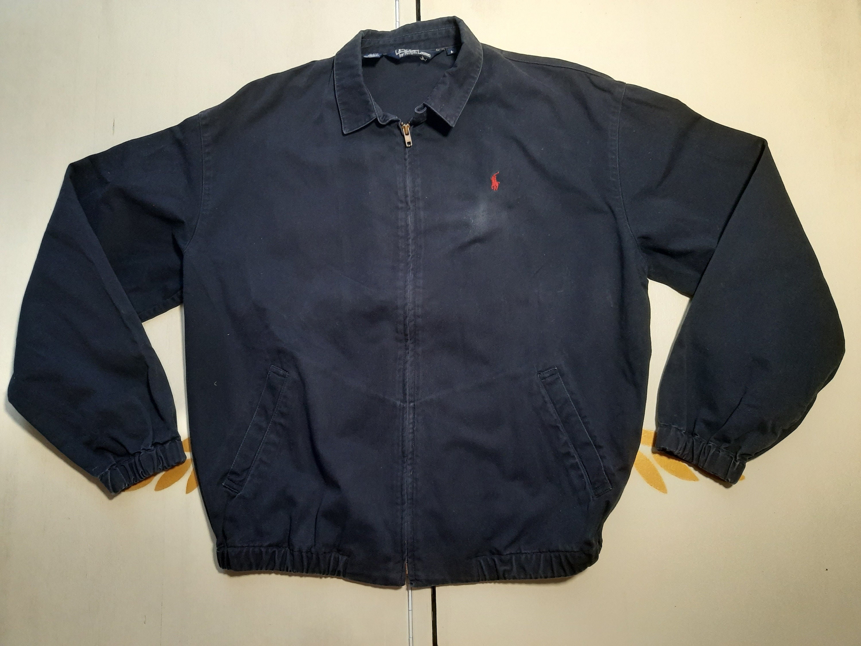 Polo Ralph Lauren Bomber Jacket Vintage 90's Size L - Etsy