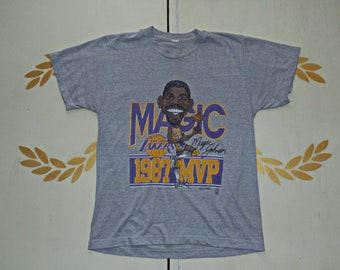 Vintage Magic Johnson 1987 MVP Lakers T-Shirt