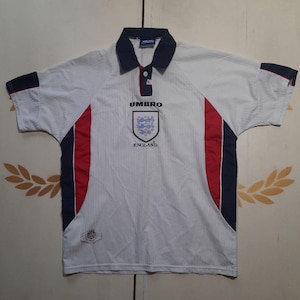 England 1998 World Cup Umbro Home Football Jersey 90s Made England 1998 World Cup Umbro Home Football Jersey 90s Made
