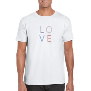 Love Graphic Romantic Valentines Pastel Unisex Crewneck T-shirt
