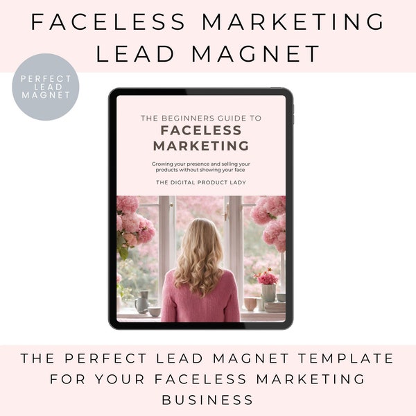 Faceless Digital Marketing Lead Magnet | Done for You Guide | Template | Passive Income | Ebook | Simply Passive | Account | Instagram reels