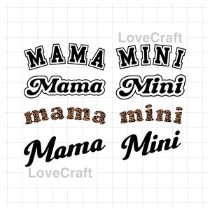 Mama Mini SVG Bundle - Instant Digital Download - Leopard Print Mother ...