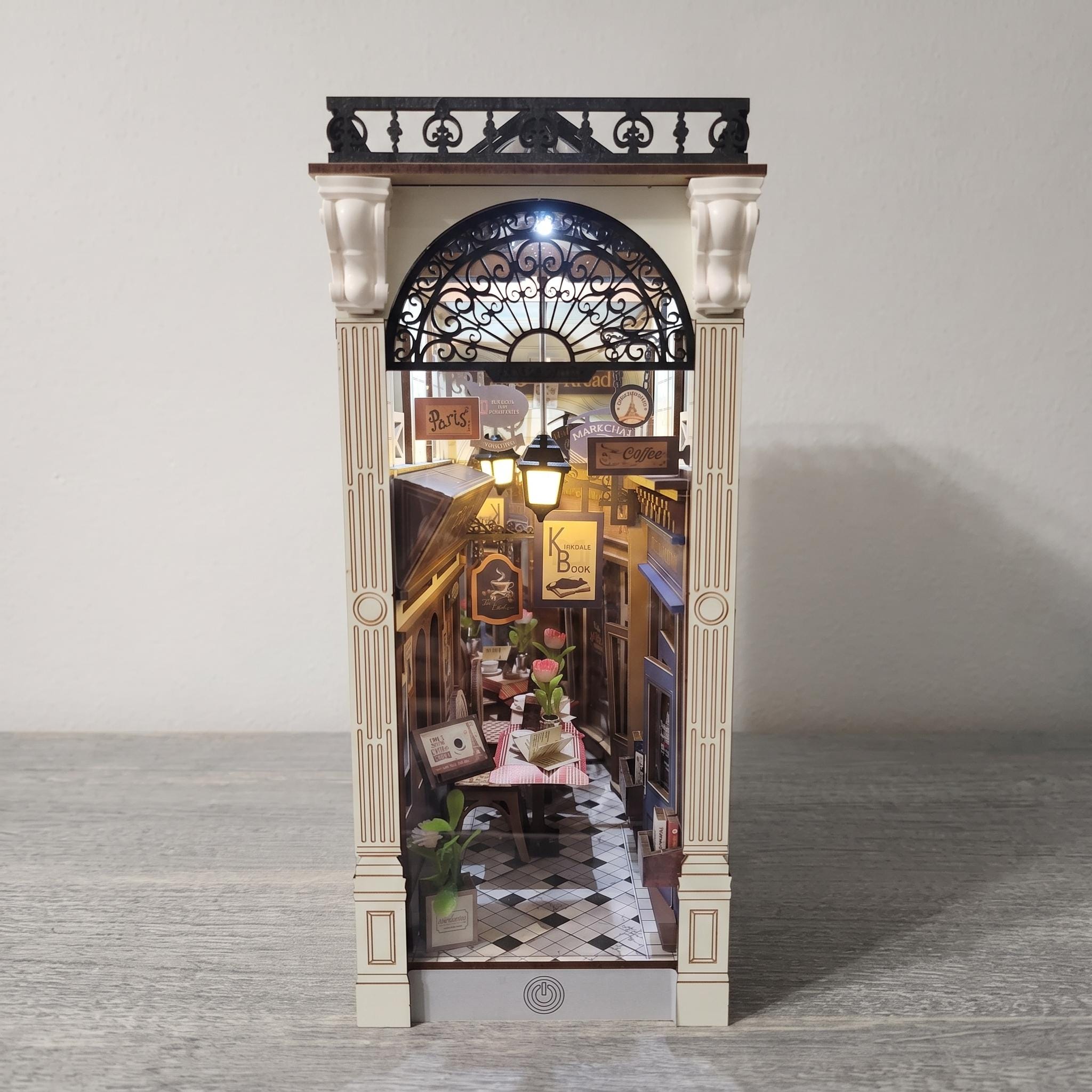 Book Nook: Parisian Café – DIY 3D Wooden Miniature | Cozy